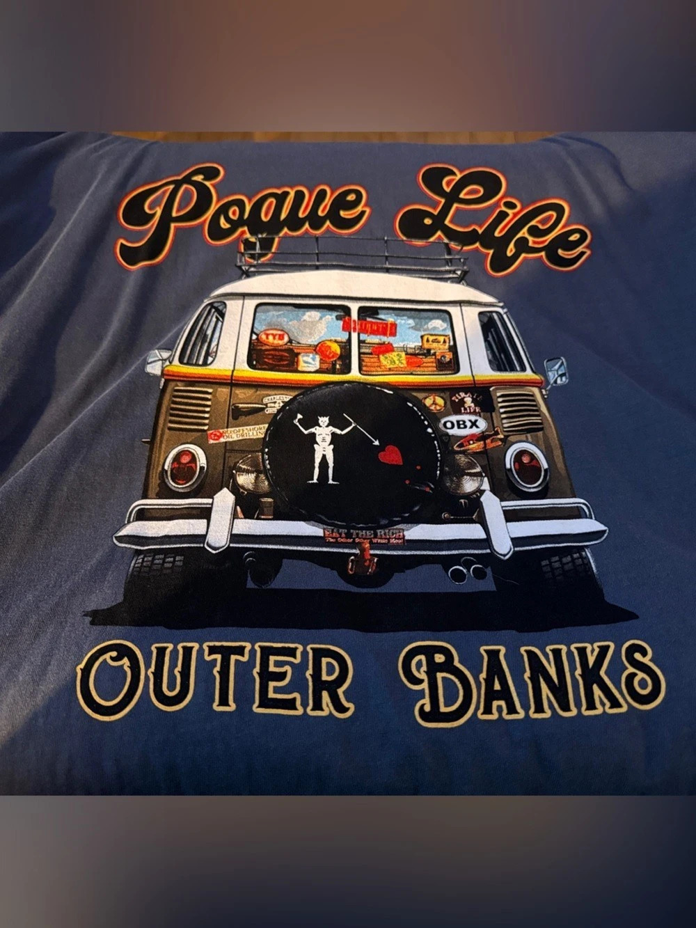 Outer Banks Pogue Life Comfort Colors Graphic Tee Blue 2XL
